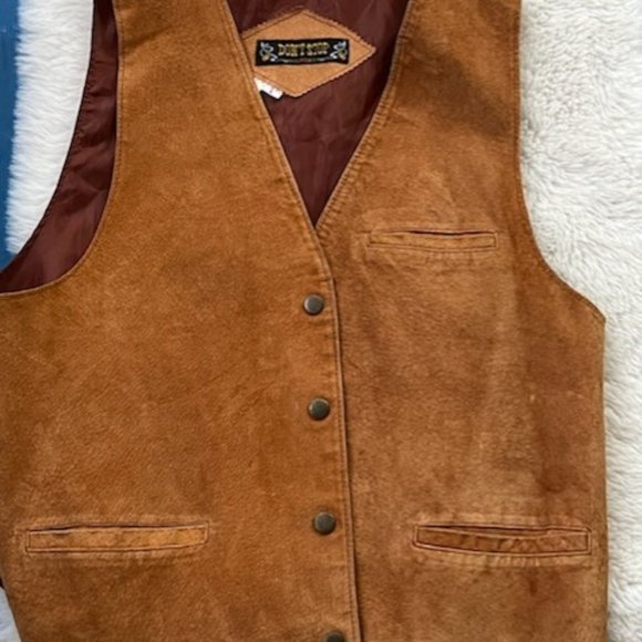 Don't Stop Classic Leather Vest - Picture 1 of 7